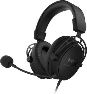 หูฟังครอบหู7.1สายสีดำ hyperxhyperx Alpha S หูฟังสำหรับเล่นเกมชุดหูฟังบลูทูธชุดหูฟังสำหรับเล่นเกม PC