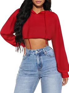 <b>Women</b> <b>White</b> Cropped Pullover <b>Hoodie</b> Long Sleeve Casual Sweatshirt Solid Color Fleece Polyester Breathable Winter Wear Windproof - Product Image 2