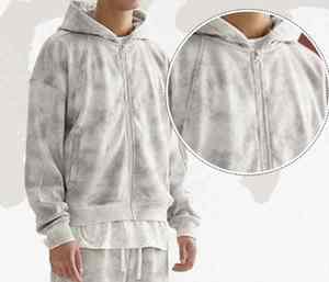 Suéter cárdigan personalizado de estilo antiguo con cremallera, otoño/invierno 2024, sudadera con capucha de forro polar de alta calidad con diseño de corazón. - Product Image 3