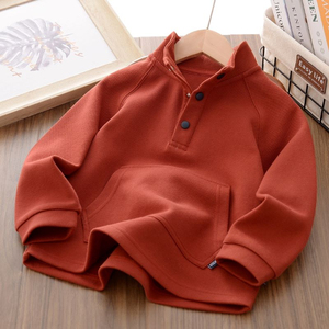 Sweat-shirt à capuche pour bébés garçons, écologique, automne, pull à capuche uni - Product Image 6
