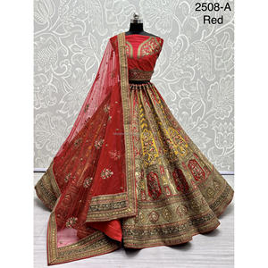 Nupcial Indio Desgaste Terciopelo Colecciones Para Novia Con Zarkhan Trabajo Por Fabzone - Product Image 4