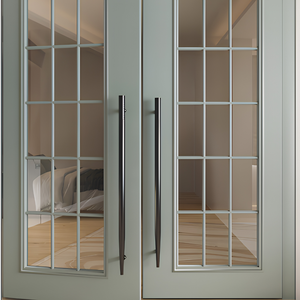 Poignée longue de porte d'entrée en forme de sous-marin, finition PVD noir, PVD or rose, PVD or, quincaillerie de mobilier - Product Image 1