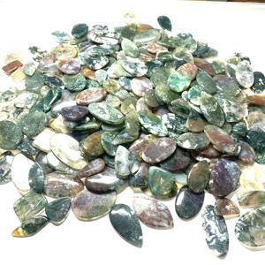 Pierre précieuse d'agate de mousse de cabochon en vrac naturel de haute qualité - Product Image 5