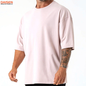 Camiseta de Algodón Oversize para Hombre, Ajuste Holgado, Transpirable, Manga Corta, Estilo Casual Urbano, Personalización de Marca, Fabricante Mayorista - Product Image 4