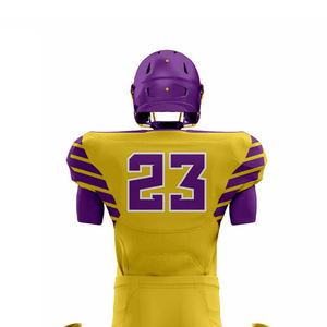 Custom Made Men's 100% Polyester American Football Uniform Plus Size Quick Dry Fabric T-<b>Strap</b> Design Your Own Football Uniform - Product Image 5