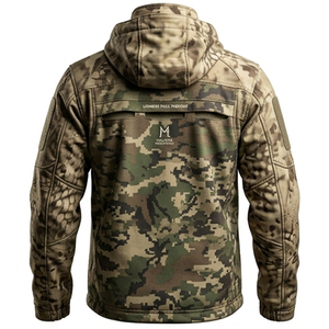 Factory Price Custom <b>Waterproof</b> <b>Camo</b> Softshell Summer Hunting <b>Jacket</b> Men Nylon Lined Outdoor Tactical Front Print Wholesale - Product Image 2