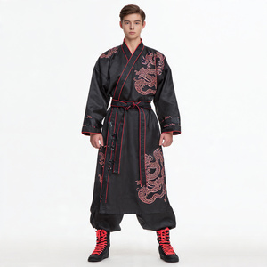 Bata de Artes Marciales de Satén de Alta Calidad para Boxeo, Karate y Jiu-Jitsu, Personalizable, 100% Poliéster, Ligera - Product Image 2