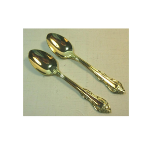 Gold <b>measure</b> spoon set of 4 with polish for hot sale customized size unique metal spoon set of 4 for handicraft item - Product Image 4