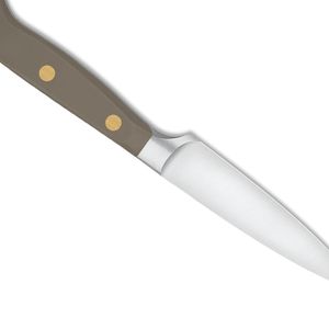 Couteaux à éplucher de cuisine en acier inoxydable avec lame de précision et manche en bois pour éplucher, tailler, trancher et couper les fruits et légumes - Product Image 6
