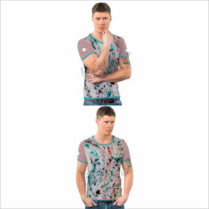 บริการ OEM เสื้อยืดผู้ชายทรงหลวมสบายๆ ดีไซน์ใหม่ เสื้อยืดพิมพ์ลายผู้ชาย ราคาดีที่สุด เสื้อยืดผู้ชายผ้าฝ้าย 100% - Product Image 5