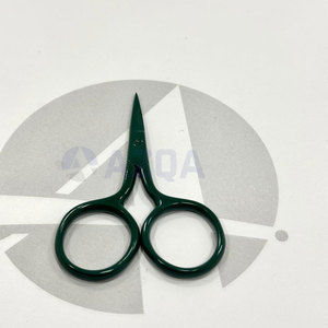 Tijeras de Bordado Mini de Acero Inoxidable, Color Verde Bosque Oscuro, Recubiertas, Punta Fina, para Cortar Hilo, Costura, Manualidades, Uso Profesional - Product Image 2