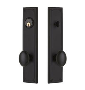 Manija Doble de Acero Inoxidable Negro para Puerta, Personalizable para Muebles del Hogar, con Herrajes para Puertas de Pasaje y Privacidad - Product Image 1