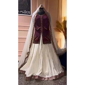 Conjunto Lehenga de fiesta para mujer de diseñador con bordado elegante - Product Image 1