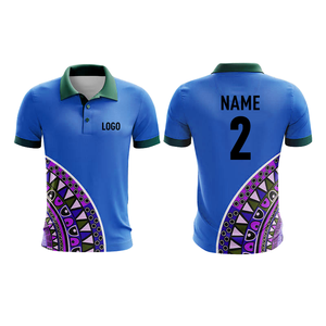 เสื้อกอล์ฟผู้ชายพิมพ์ลายดิจิตอลสุดหรู แบบซับลิเมชั่น สกรีนชื่อสโมสรได้ ทรงปกติ ผ้าโพลีเอสเตอร์ 100% แห้งเร็ว สวมใส่สบาย - Product Image 4