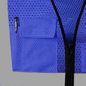 Chaleco de Seguridad Reflectante de Alta Visibilidad Personalizado, Transpirable, con Malla, Ropa de Trabajo, Ropa para Voluntarios Públicos, Bolsillos, Logotipo, Poliéster Antibacteriano - Product Image 3