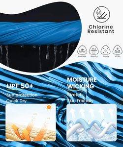 Unisex Full Sleeve Light Blue Rash Guard <b>Swim</b> Top with UPF50+ Protection Eco-Friendly & Quick Dry <b>for</b> Adults - Product Image 6