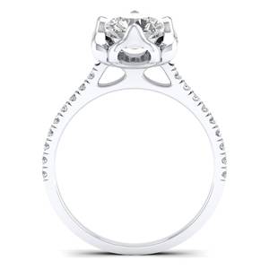 Bague REYES, best-seller, design classique, diamant rond de 1,16 ct, cultivé en laboratoire CVD, en or massif 14K ou 18K, bijoux fins faits à la main - Product Image 3