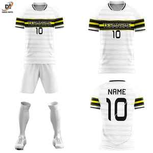 OEM Custom Team Name Men's Adult <b>Soccer</b> Uniform 100% Polyester 220g Fabric Weight Training Kit - Product Image 1