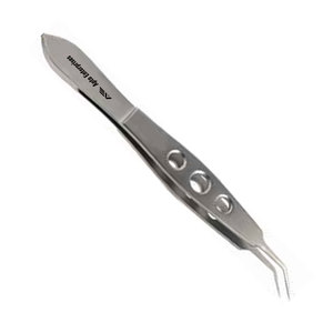 Pince de maintien manuelle ultra-délicate pour lentilles McPherson, certifiée CE, avec conception ergonomique, longueur totale de 10,5 cm, mâchoires angulaires de 7,5 mm - Product Image 4