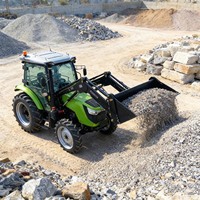90PS Traktor-Frontlader mit Hydraulik und Optionaler Geschlossener Klimatisierter Kabine