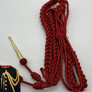 Braided Mylar Golden Aiguillette with Golden Tips For Uniform Or <b>Costume</b> - Product Image 6