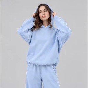 Heavyweight Oversized Streetwear 2 Piece Set Distressed Vintage Hoodie <b>Sweatsuit</b> Tracksuit <b>for</b> <b>Women</b> Fashion - Product Image 3