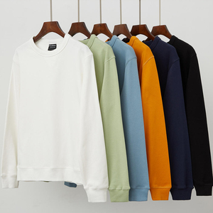 Custom Logo Embroidery Unisex Crew Neck <b>Men's</b> Hoodies & Sweatshirts Oversized Long Sleeve With Print for <b>Men</b> & Women - Product Image 2
