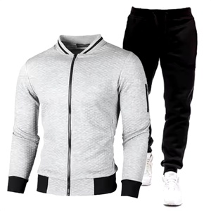 Ensembles de survêtements d'hiver pour hommes grande taille, imprimés et personnalisables, fabriqués directement par le fabricant, coupe-vent, écologiques et à séchage rapide - Product Image 2