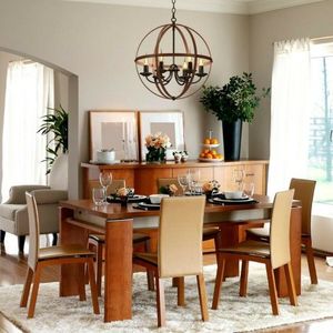 Lampadario Rustico Vintage a 6 Luci - Categoria Prodotti: Lampade a Sospensione e Lampadari - Product Image 2