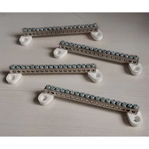 Brass Neutral Link <b>Terminal</b> for Electrical Distribution Board High Conductivity Durable Safe Power Connection Panel Wiring - Product Image 1