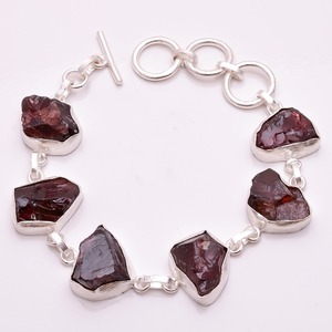 925 Sterling Silver Handmade Bracelet with Natural Raw Citrine and Amethyst Gemstones Gift for <b>Bangle</b> Jewelry Enthusiasts - Product Image 5