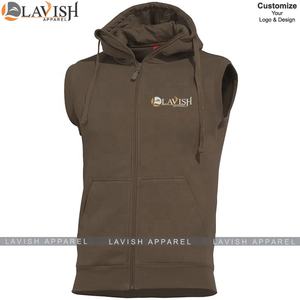 Sweat-shirt à capuche en coton à fermeture éclair pour hommes, col à capuche en polaire écologique et respirant, nouvel arrivage - Product Image 5