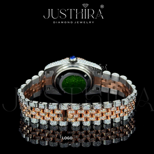 Reloj de Lujo Personalizable para Hombre, Estilo Hip-Hop, Correa de Acero Inoxidable, Esfera Rectangular de 41 mm, Diamantes Moissanite VVS Mixtos, Movimiento de Cuarzo SEIKO - Product Image 5