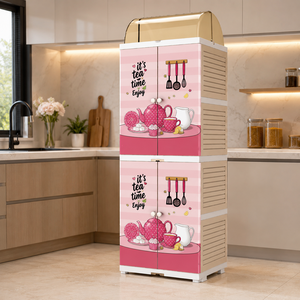 Estante de plástico para platos Nandos Tea Time con drenaje de agua, adecuado para organizar la cocina y almacenar utensilios/cubiertos. - Product Image 1
