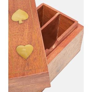 Caja Decorativa Personalizada para Almacenamiento de Cartas de Juego, Caja de Madera de Acacia Ecológica, Ideas de Regalo, Juego de Interior - Product Image 6