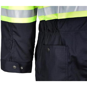 Wholesale <b>Overalls</b> For Men Workwear Hi Vis Work Construction Clothes Men Reflective Strips Work Hi Vis Coverall Uniforms - Product Image 6