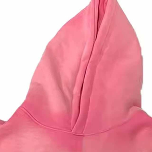Sweat à capuche uni pour homme, coupe classique, décontracté, pour l'hiver, rose, 100 % coton, écologique, avec poche - Product Image 3