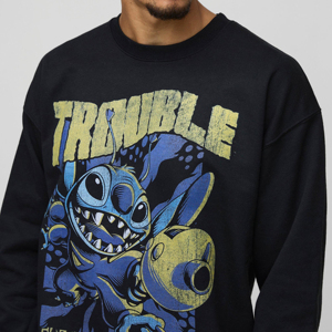 Sweat-shirt surdimensionné avec logo personnalisé, impression numérique, col rond, en coton, grande taille, pour hommes - Product Image 4