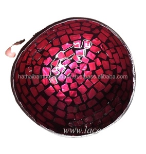 Directo de fábrica, venta al por mayor, placa de plástico de alta calidad con incrustaciones de conchas marinas, decoración de coco/plato para mezclar arroz, precio competitivo - Product Image 2