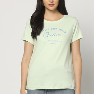 T-shirt femme coupe décontractée, vêtements d'usine, t-shirt femme en mélange de coton, fabricant, t-shirt femme personnalisé pour l'été - Product Image 4