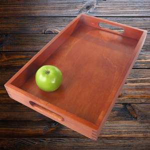 ถาดเสิร์ฟไม้ น้ำหนักเบาแต่ทนทาน เหมาะสำหรับใช้ในครัวเรือนทุกวันและจัดงานเลี้ยงอย่างมีสไตล์ - Product Image 1