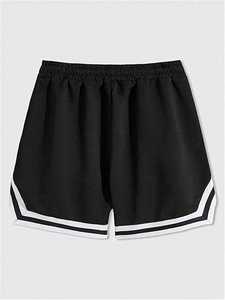 Mens Black Solid 100% Polyester Breathable Quick Dry Tokyo <b>Dragon</b> Athletic Shorts Casual Gym Training Running - Product Image 2