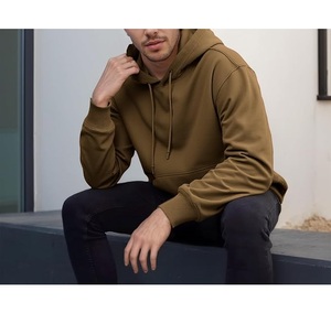 Nueva Colección Sudadera con Capucha para Hombre, 100% Algodón, Forrada, Manga Larga, Cuello Caído, Color Sólido, Cómoda, Tallas Grandes, Personalizable - Product Image 4