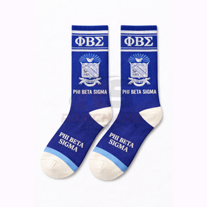 Calcetines Bordados de Alta Calidad con el Logotipo de la Fraternidad Griega para Organizaciones y Eventos Universitarios - Product Image 1