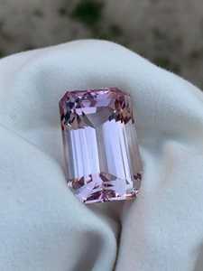 Piedra de Kunzita Rosa Natural, Corte Octogonal, Facetada, para Joyería, Proveedor Mayorista de Piedras Preciosas - Product Image 1