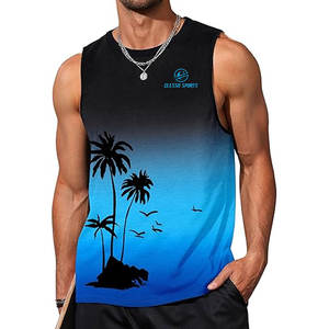 Camisetas sin Mangas para Hombre, Camisetas Deportivas de Gimnasio, Camisetas Casuales de Algodón para Entrenamiento de Verano - Product Image 1
