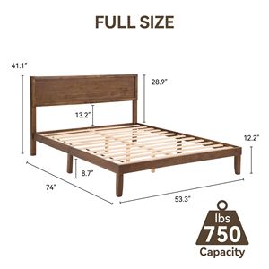 Struttura letto matrimoniale in legno di alta qualità, design robusto e durevole per una casa moderna, crea senza sforzo una camera da letto confortevole - Product Image 4