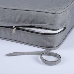 Coussins de remplacement imperméables pour mobilier de patio extérieur à assise profonde, 24 x 24 x 4 pouces, ensemble cousu pour chaises - Product Image 5