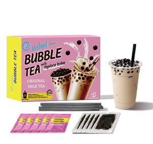 Le kit de thé à bulles instantané pour la maison emballé commodément comprend des ingrédients de saveur dans une boîte - Product Image 1