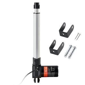 Attuatore Lineare 12V da 10 Pollici per Carichi Pesanti con Capacità di 1320 libbre/6000N, Velocità di Movimento Lineare 0,19 pollici/s, Staffa di Montaggio per Cilindri - Product Image 1